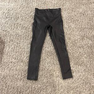 Brand new without tags. Spanx black faux leather leggings. Medium petite